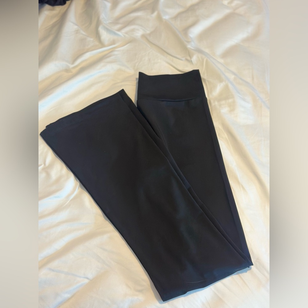 Black Wide Leg Yoga Leggings